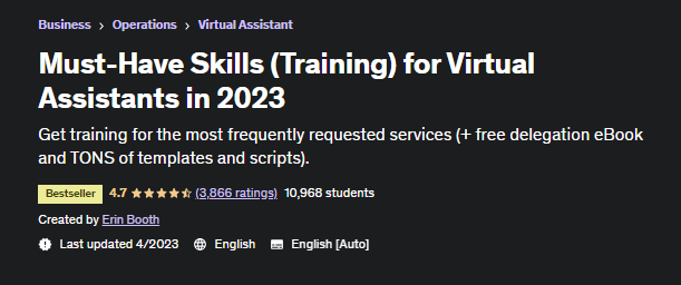 Must-Have Skills (Training) for Virtual Assistants in 2023 (By Erin Booth)